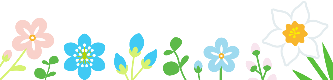 spring flowers border