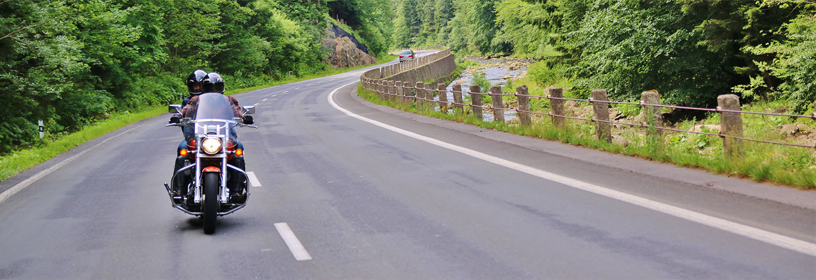 motorcycle on a country road